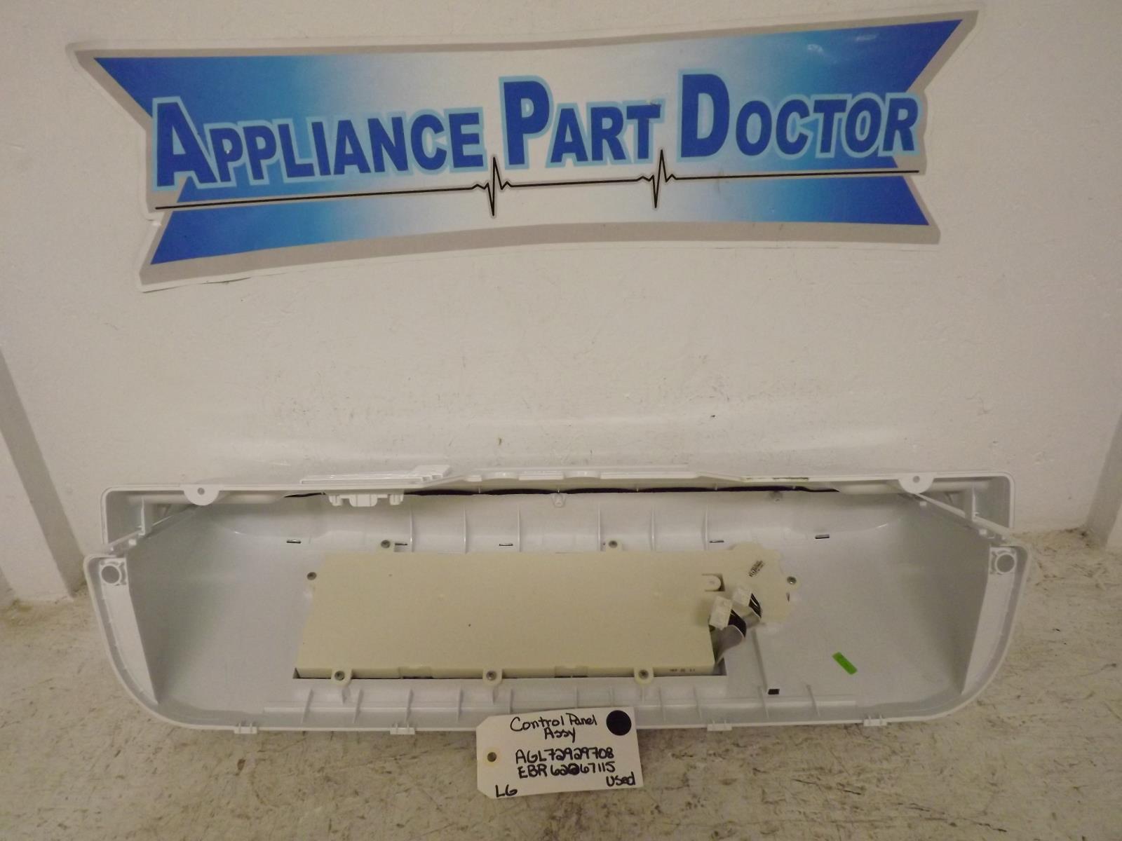 LG Washer AGL72929708 EBR62267115 Control Panel Assy Used LG Washer AGL72929708 EBR62267115 Control Panel Assy Used